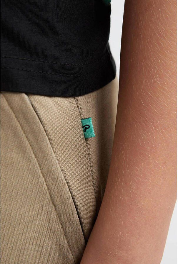Petrol Industries relaxed sweatshort zand Korte broek Beige Effen - Foto 3