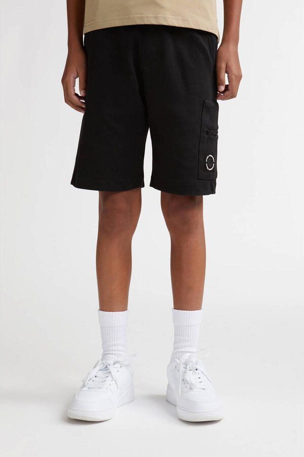 Petrol Industries relaxed sweatshort zwart Korte broek Effen