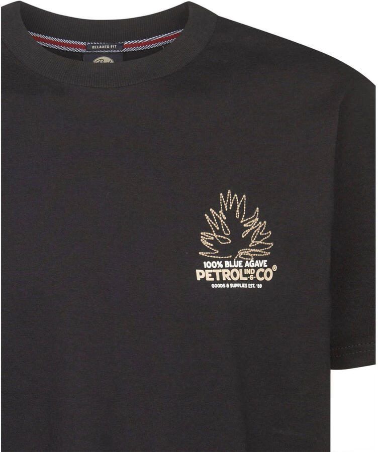 Petrol Industries relaxed T-shirt zwart - Foto 2