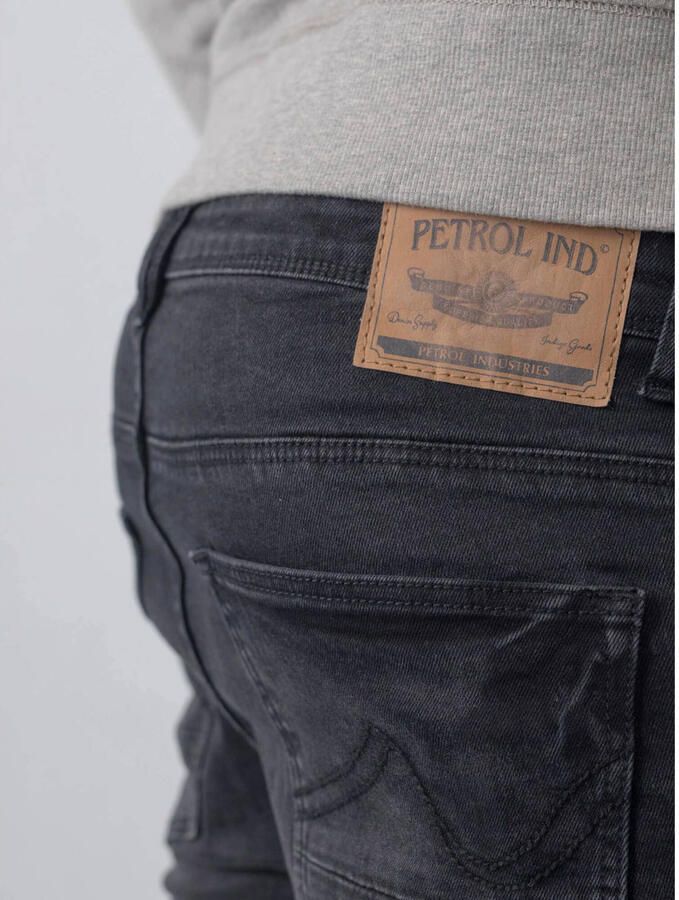 Petrol Industries skinny jeans NASH met riem black