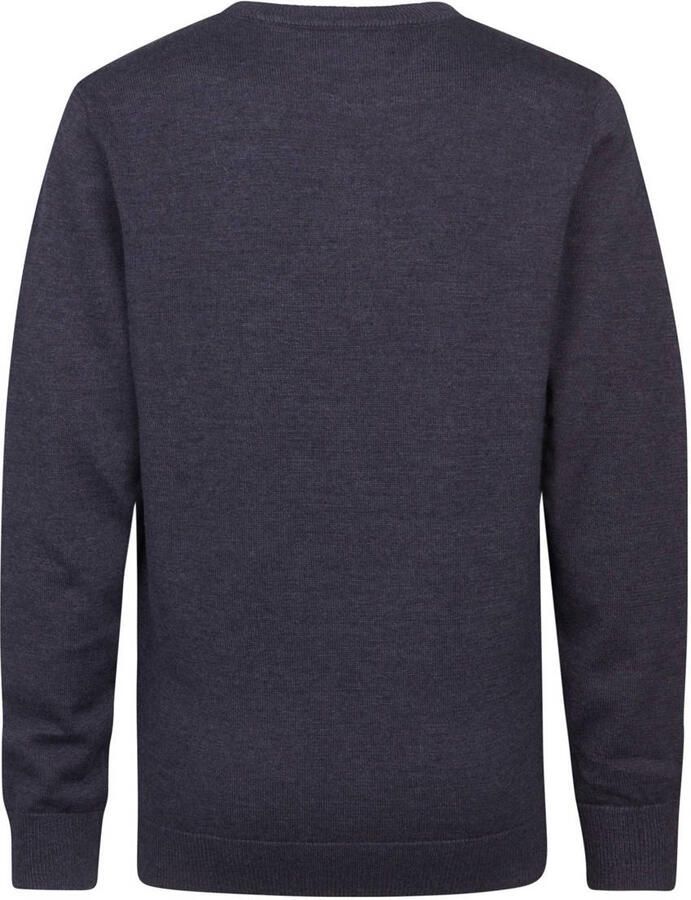 Petrol Industries sweater marine fijn gebreid