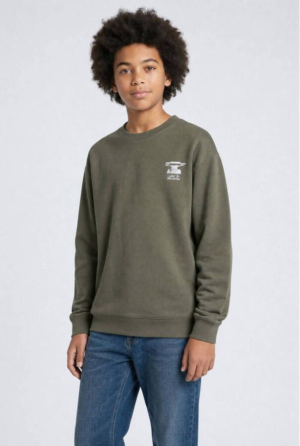 Petrol Industries sweater met backprint groen