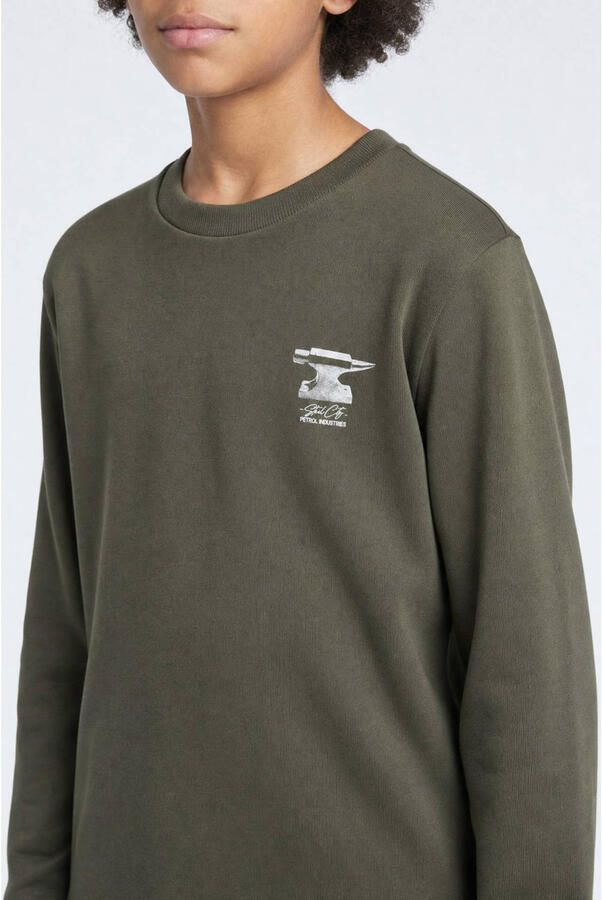 Petrol Industries sweater met backprint groen - Foto 2