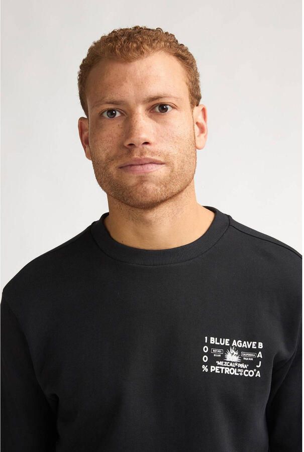 Petrol Industries sweater met backprint zwart - Foto 2