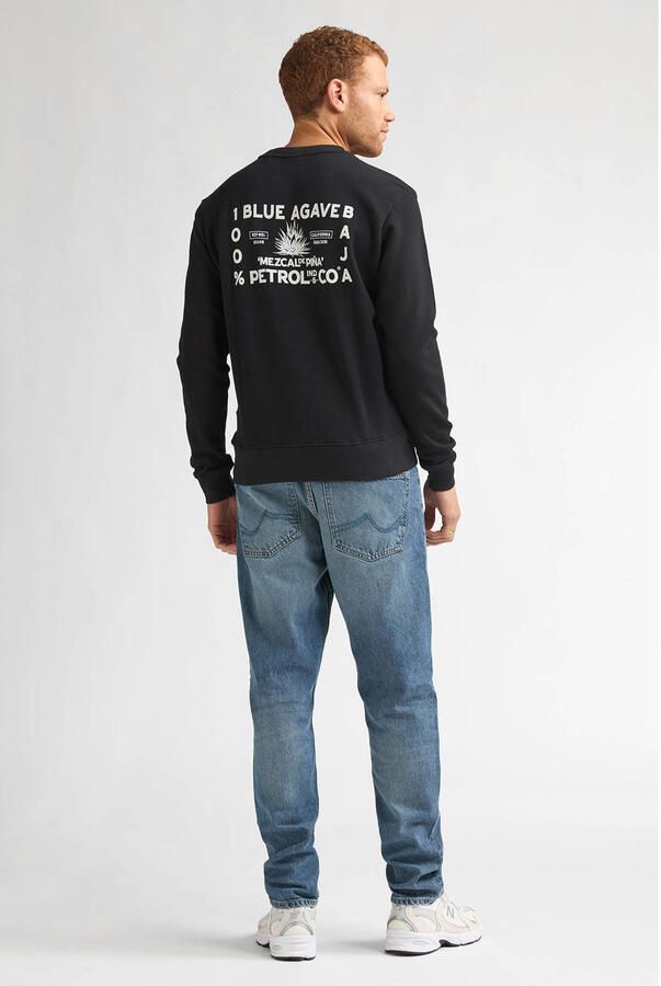 Petrol Industries sweater met backprint zwart - Foto 3