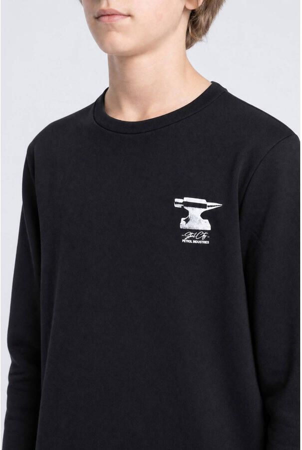Petrol Industries sweater met backprint zwart - Foto 2