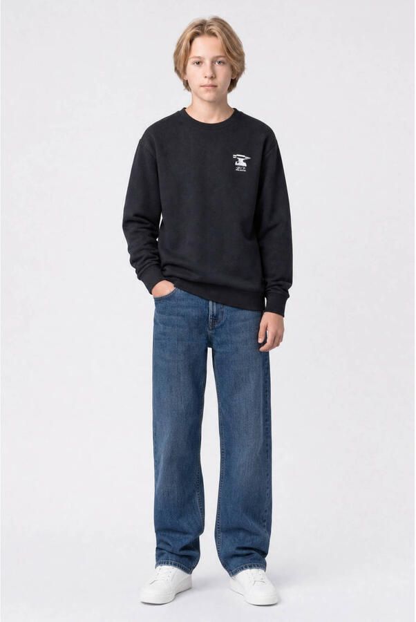Petrol Industries sweater met backprint zwart - Foto 3
