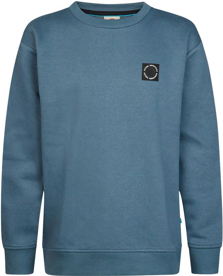 Petrol Industries sweater met logo blauw