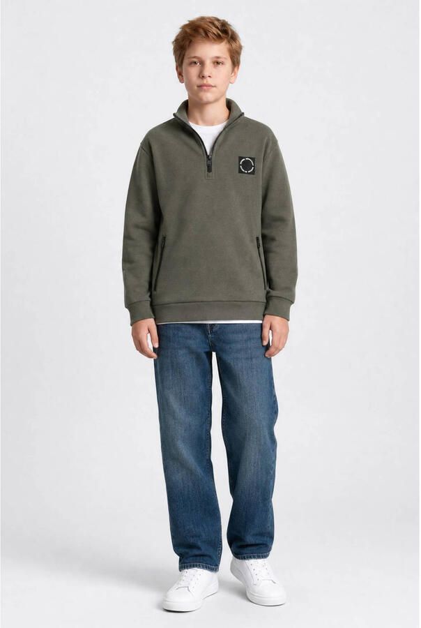 Petrol Industries sweater met print groen - Foto 2