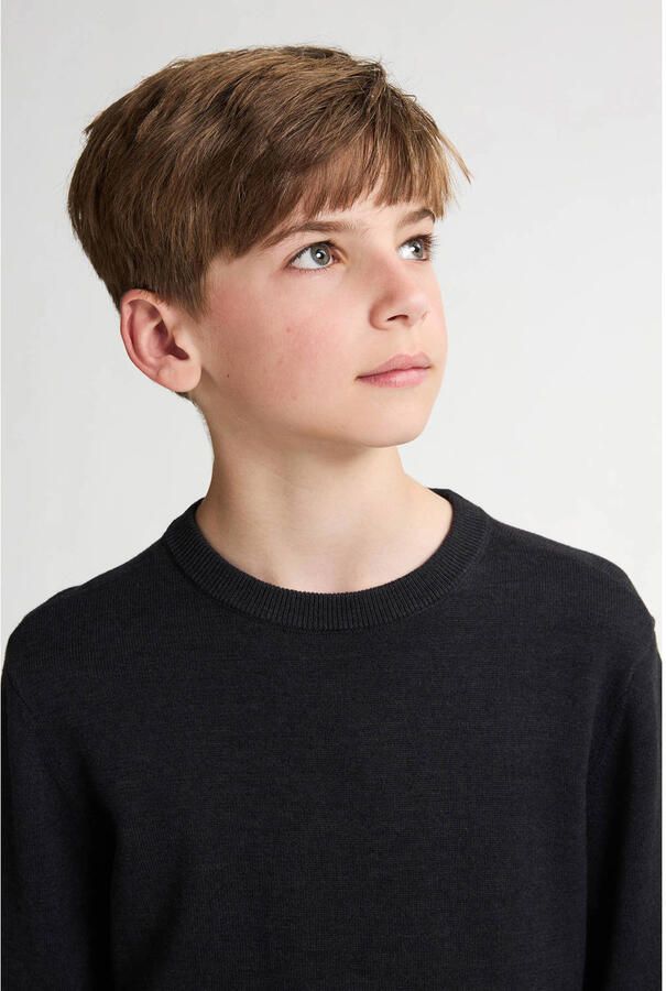 Petrol Industries sweater zwart fijn gebreid - Foto 3