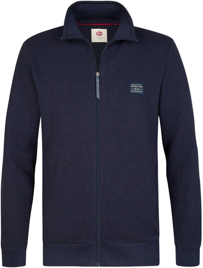 Petrol Industries sweatvest donkerblauw