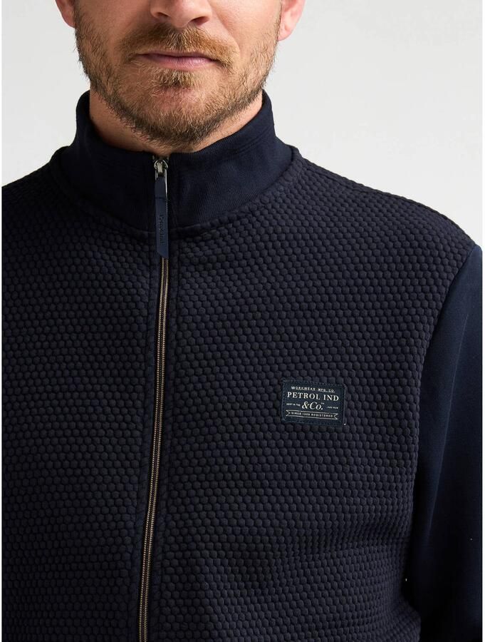 Petrol Industries sweatvest donkerblauw - Foto 2