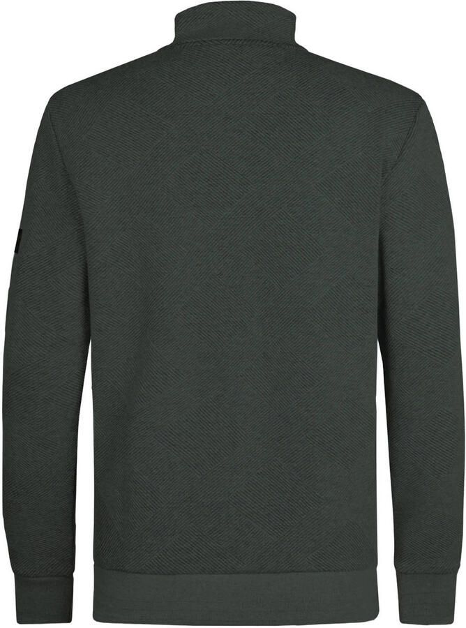 Petrol Industries sweatvest donkergroen