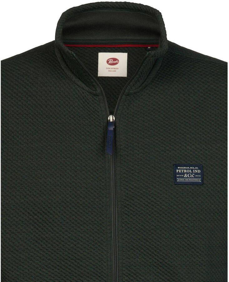 Petrol Industries sweatvest groen