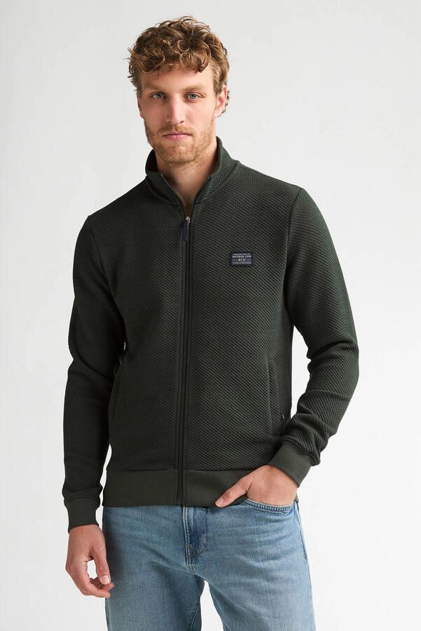 Petrol Industries sweatvest groen