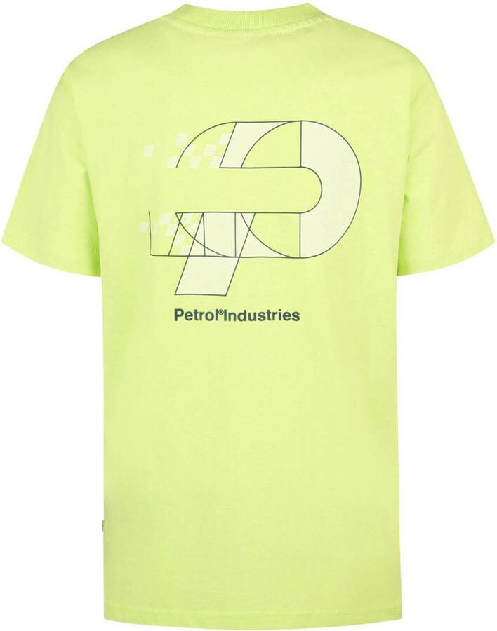 Petrol Industries T-shirt met backprint geel - Foto 2