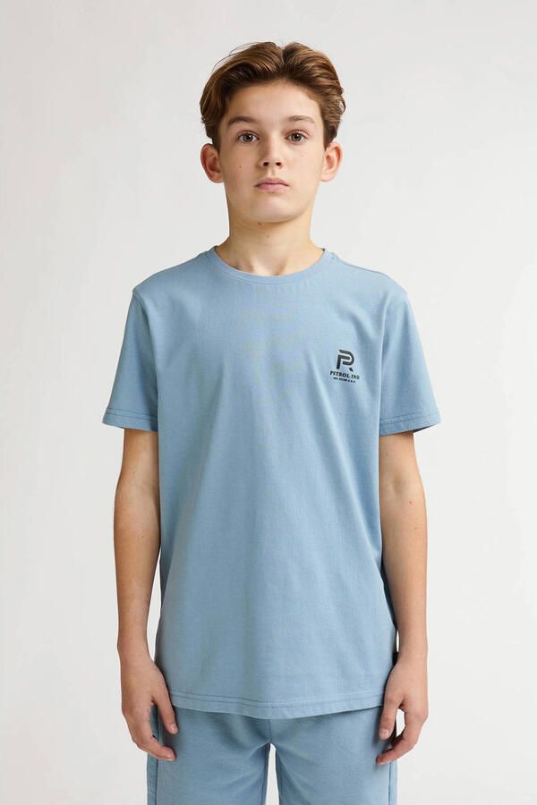 Petrol Industries T-shirt grijsblauw