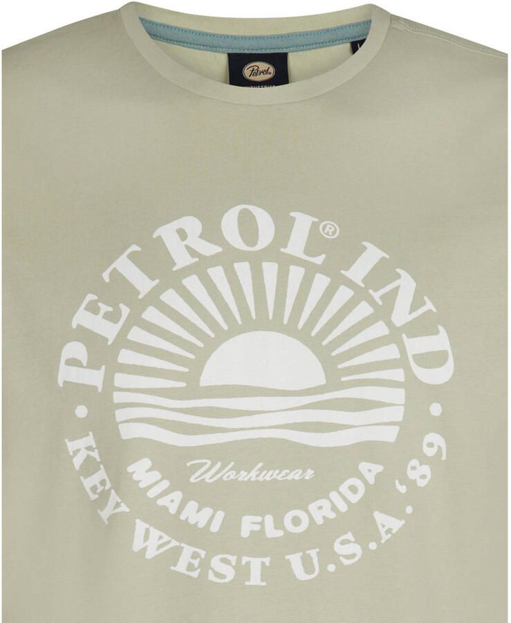 Petrol Industries T-shirt grijsgroen