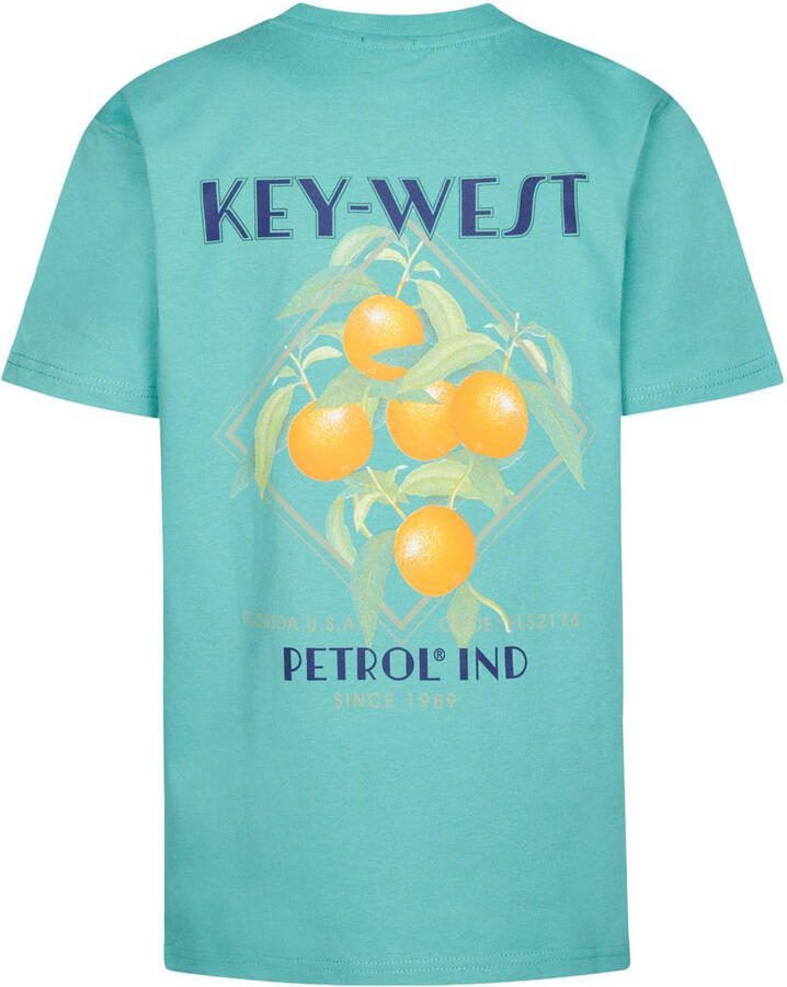 Petrol Industries T-shirt met backprint groen - Foto 2