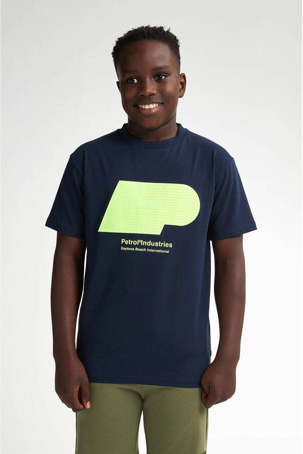 Petrol Industries T-shirt marineblauw