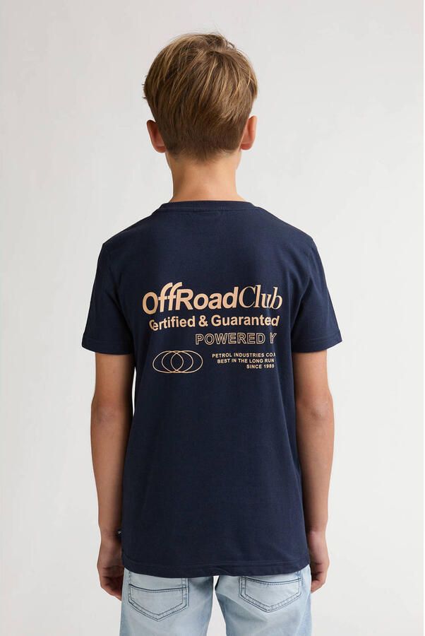 Petrol Industries T-shirt met backprint donkerblauw - Foto 3