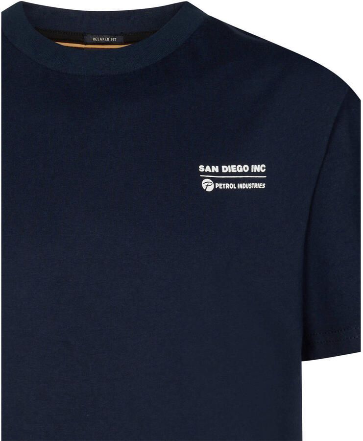 Petrol Industries T-shirt met backprint donkerblauw - Foto 2