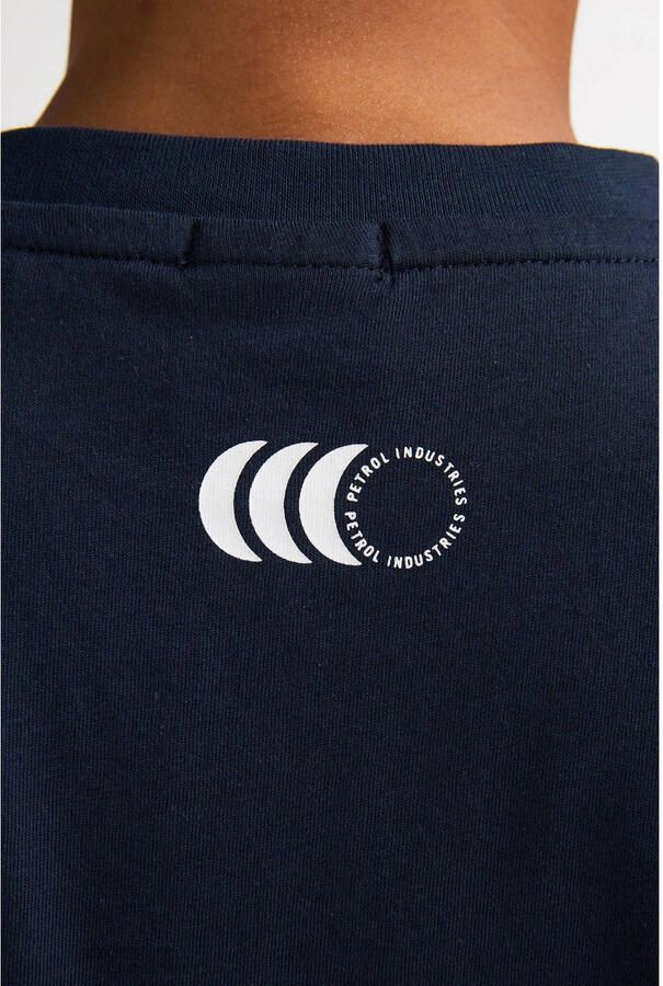 Petrol Industries T-shirt met backprint donkerblauw - Foto 3