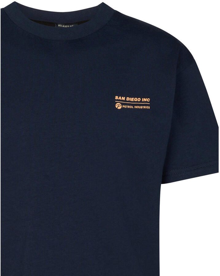 Petrol Industries T-shirt met backprint donkerblauw - Foto 2