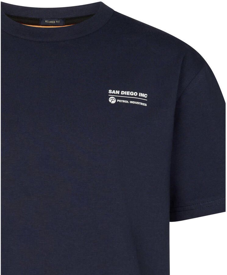 Petrol Industries T-shirt met backprint donkerblauw - Foto 2