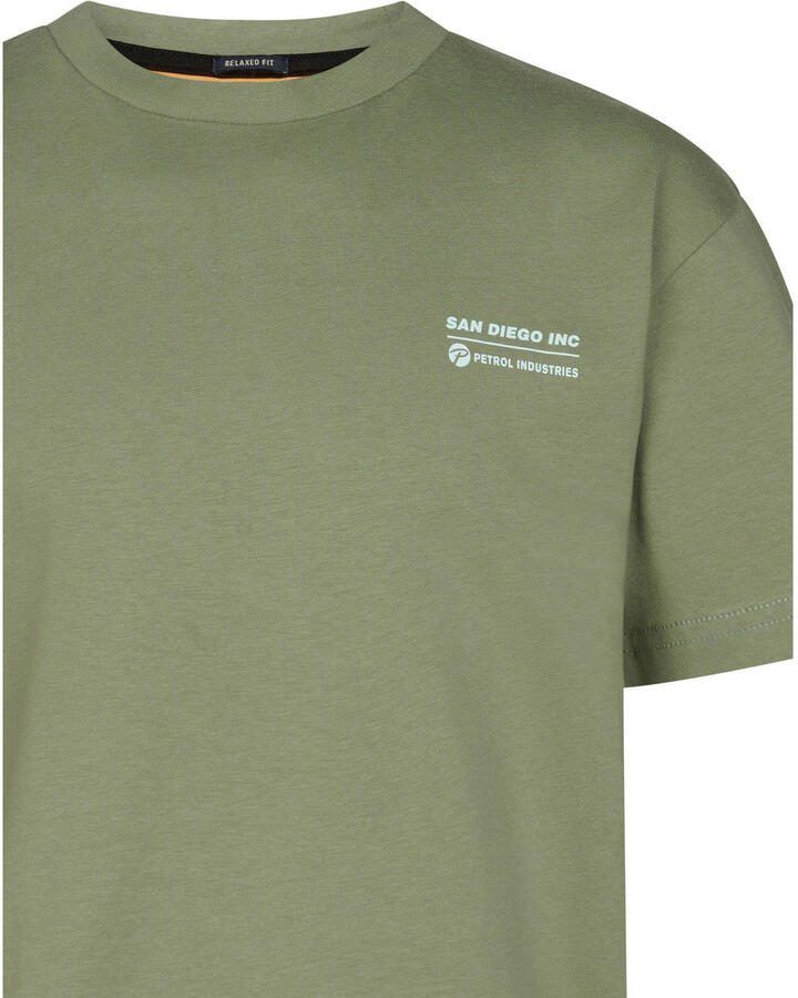 Petrol Industries T-shirt met backprint groen - Foto 2