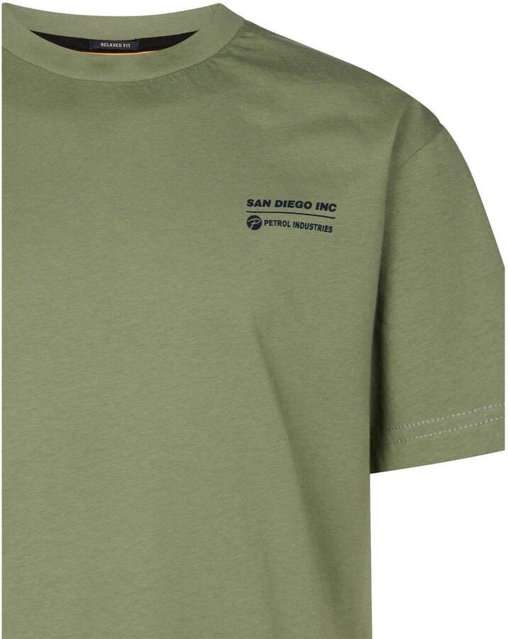 Petrol Industries T-shirt met backprint groen - Foto 2
