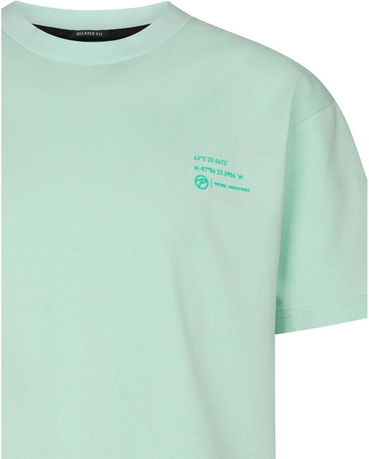Petrol Industries T-shirt met backprint mintgroen - Foto 2