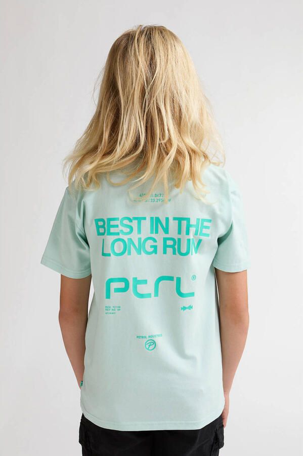 Petrol Industries T-shirt met backprint mintgroen - Foto 3