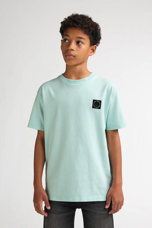 Petrol Industries T-shirt met backprint mintgroen