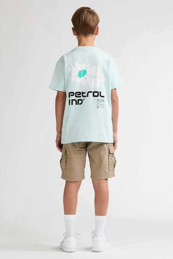 Petrol Industries T-shirt met backprint mintgroen - Foto 3