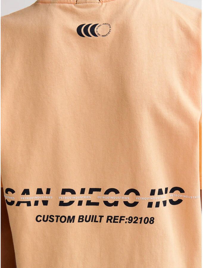 Petrol Industries T-shirt met backprint oranje - Foto 3