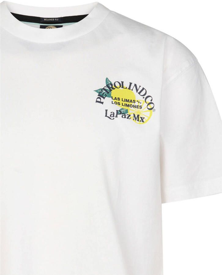 Petrol Industries T-shirt met backprint wit - Foto 2