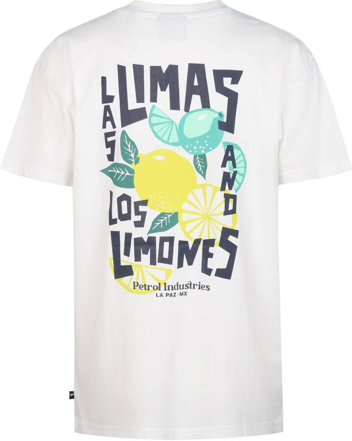 Petrol Industries T-shirt met backprint wit - Foto 3