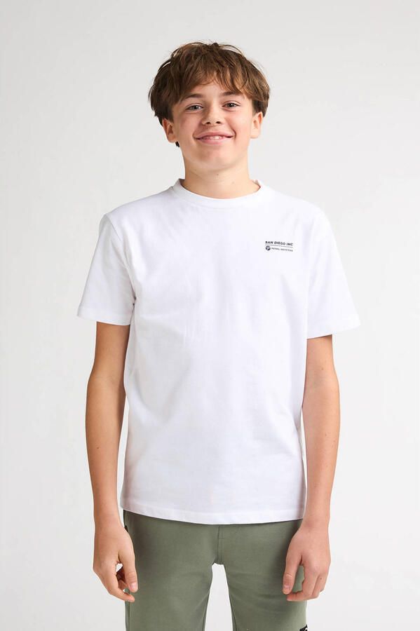 Petrol Industries T-shirt met backprint wit