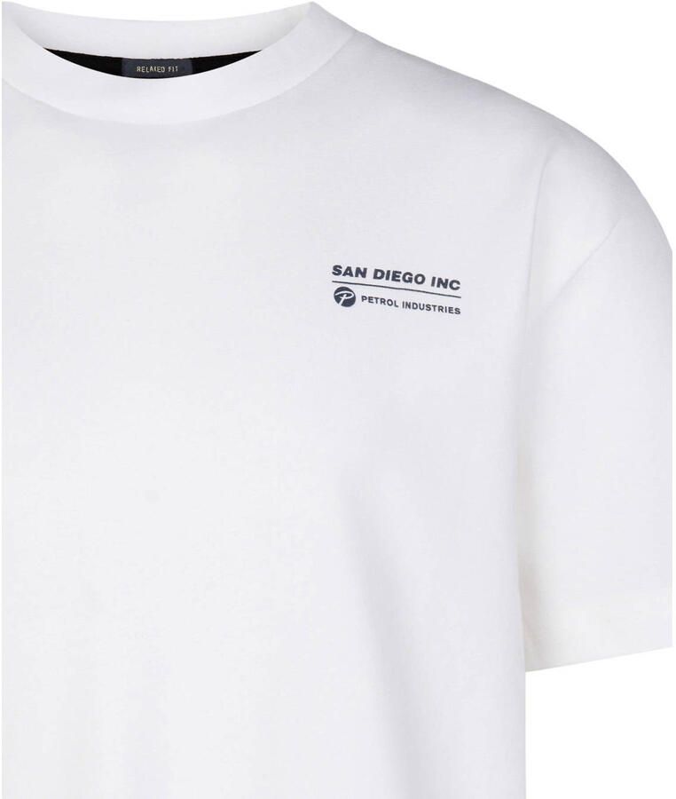 Petrol Industries T-shirt met backprint wit - Foto 2