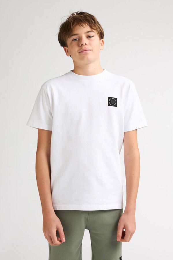 Petrol Industries T-shirt met backprint wit