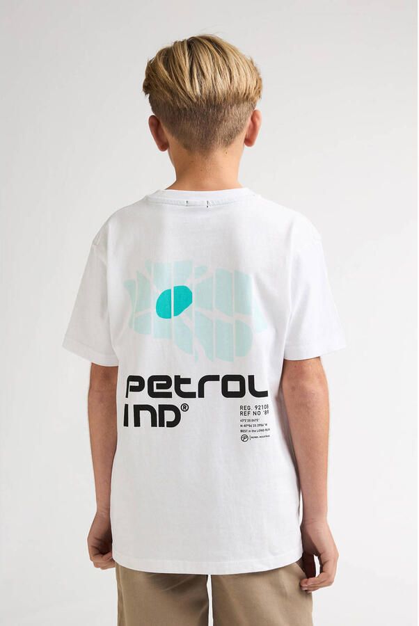 Petrol Industries T-shirt met backprint wit - Foto 3