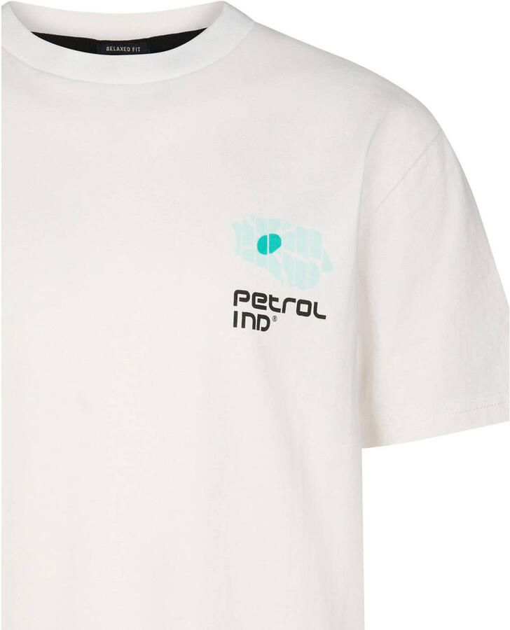Petrol Industries T-shirt met backprint wit - Foto 2