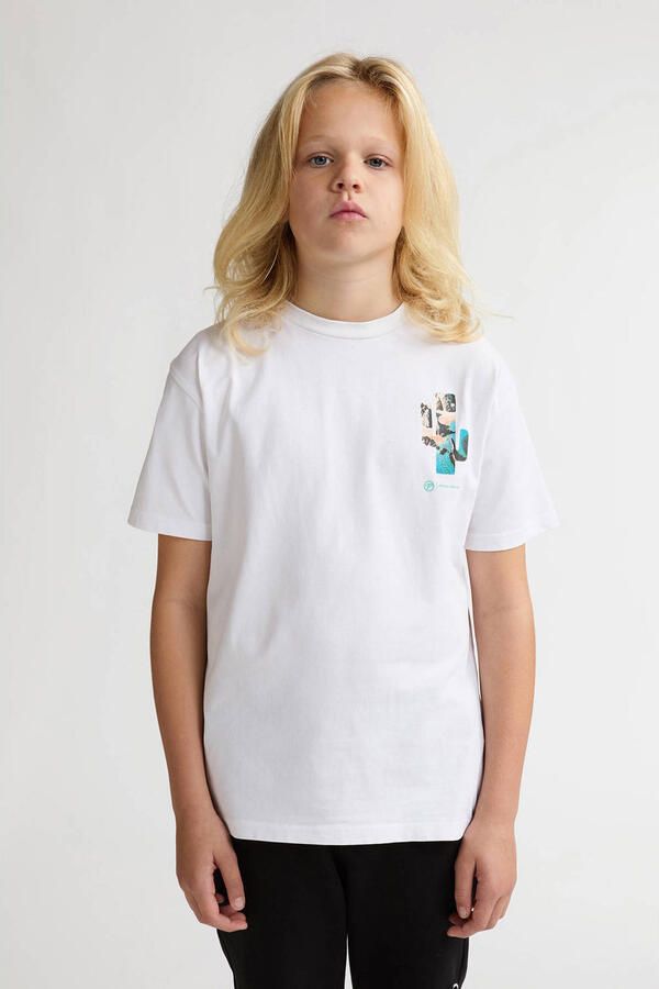 Petrol Industries T-shirt met backprint wit