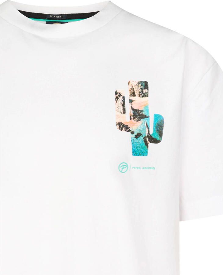 Petrol Industries T-shirt met backprint wit - Foto 2