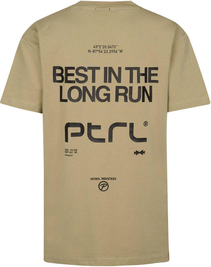 Petrol Industries T-shirt met backprint zand - Foto 2