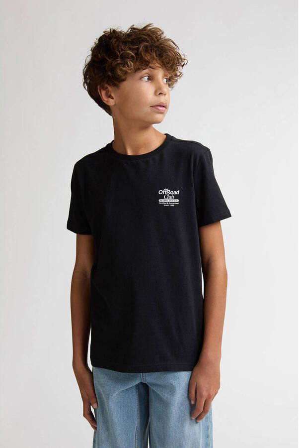 Petrol Industries T-shirt met backprint zwart