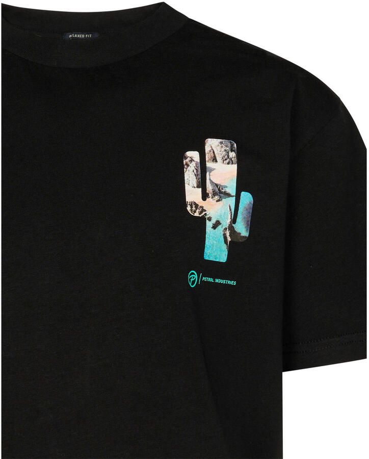 Petrol Industries T-shirt met backprint zwart - Foto 2