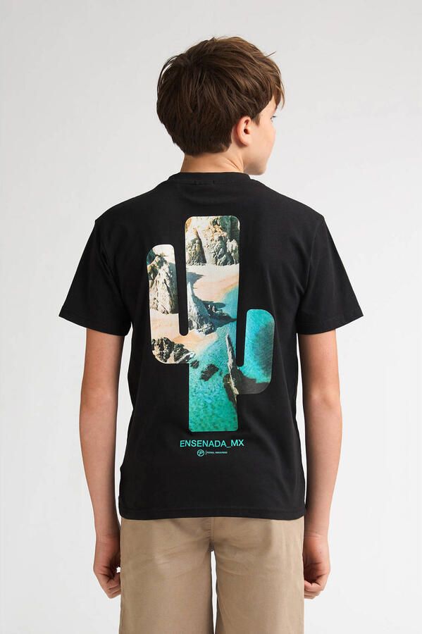 Petrol Industries T-shirt met backprint zwart - Foto 3