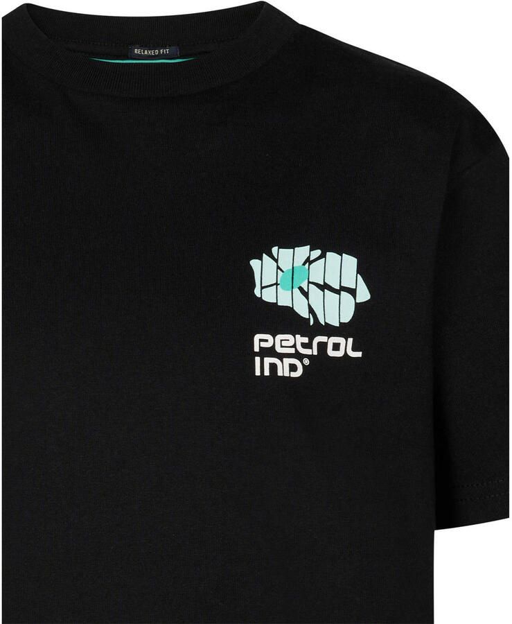 Petrol Industries T-shirt met backprint zwart - Foto 2